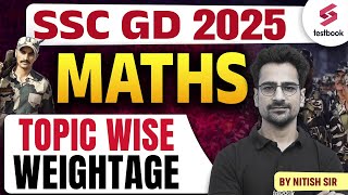 SSC GD Maths Topic Wise Weightage 2025  SSC GD Maths Syllabus and Weightage in SSC GD by Nitish Sir [upl. by Aubine]