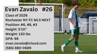 Evan Zavalo  Rochester NY FC MLS NEXT  Soccer Highlight Video 2324 [upl. by Akamahs691]