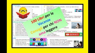 📙📘📗📕 CONSIGLI LIBRI x LE VACANZE x chi NON ama leggere Libri  famosi belli brevi audiolibri [upl. by Etteroma]