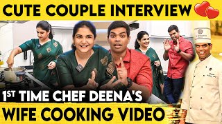 சோயா பிரியாணி செய்து அசத்திய Julie  Chef Deena And Wife Julie Couple Cooking amp Interview [upl. by Murrah]