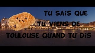 TU SAIS QUE TU VIENS DE TOULOUSE QUAND TU DIS  20 phrases pour survive en milieu toulousain [upl. by Yrakaz]