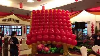 Launching Gimmick  Balloon Wall Unveiling De Jackie Inspirations [upl. by Budding]