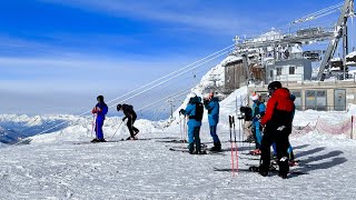 Österreich 🇦🇹  Skifahren ⛷️ am Hintertuxer Gletscher 3250 m [upl. by Silma736]