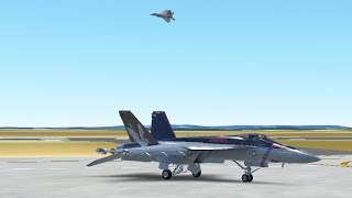 F22 demo practice over Langley AFB part 2 with narration [upl. by Atilrahc868]