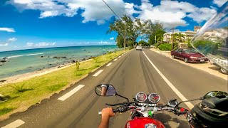 BALACLAVA to ANSE LA RAIE part 1  Suzuki EN1252A  XIAOMI Yi 4K [upl. by Hedelman873]