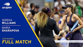 Serena Wlliams vs Maria Sharapova Full Match  2019 US Open Round 1 [upl. by Alliuqet]