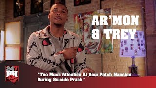 Armon amp Trey  Too Much Attention At Sour Patch Mansion During Suicide Prank 247HH Exclusive [upl. by Yellac224]