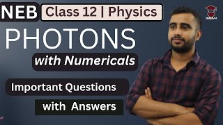 Photons in Nepali  Important Questions Solution  Numericals  Class 12 Physics  NEB Gurubaa [upl. by Hujsak]