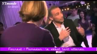 Tariq Ramadan clash Caroline Fourest Débat face à face [upl. by Heshum]