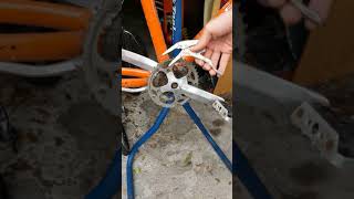 How To Remove Seized Chainring Bolt [upl. by Dyrraj]