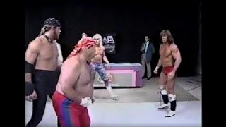 Undertaker amp Kerry Von Erich DEBUT Confrontation MAY141989 CWA Memphis [upl. by Nolad]