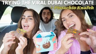 WE TRIED ALL THE VIRAL FIX DUBAI CHOCOLATE ASMR  جربت ترند شوكلاته دبي [upl. by Dnumde]