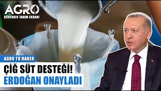 Erdoğan Kararı Onayladı Çiğ Süt Desteği  Agro Tv Haber [upl. by Nnire]