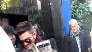 ADAM LAMBERT at quotGood Morning Americaquot Signing Autographs NYC 362014 [upl. by Ruff673]