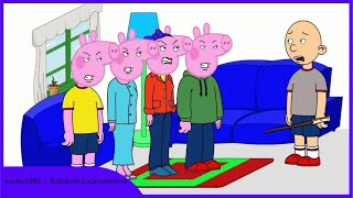 Classic Caillou Turns The Andersons Family Into a PigsGrounded [upl. by Denison]