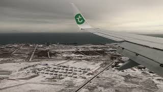 Transavia b737800 phhxm  landing in keflavik iceland  rwy 19 [upl. by Mellitz419]