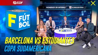 SUDAMERICANA ESTUDIANTES DE LA PLATA VS BARCELONA SC  PREVIA  F DE FÚTBOL [upl. by Nomal]