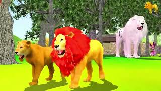 Vishaal Khooni Sher  Animals stories in Urdu amp Hindi [upl. by Eiramanin]