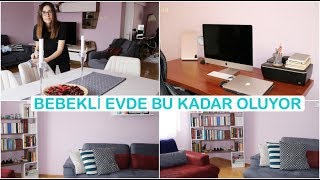 GÜNLER SONRA EVİMİ TEMİZLİYORUM  Salon Oturma Odası Temizliği [upl. by Haduhey824]