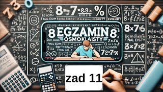 Zadanie 11 Egzamin ósmoklasisty Matematyka 2024 Na wykresie przedstawiono zależność pola pomalowa [upl. by Jerman]