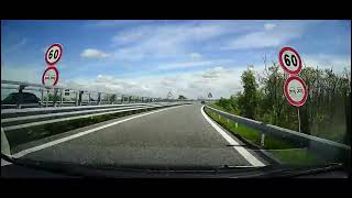 Oviglio Serravalle Designer Outlet Road Car Registrator Video Italy Travel [upl. by Conah977]