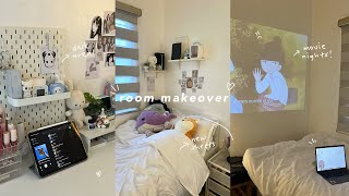 SMALL ROOM MAKEOVER 𐙚˙ᡣ𐭩 Room Tour Desk Tour Minimal Changes Clean With Me [upl. by Yvor]