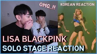 BITHAI LISA Blackpink solo stage  Concert in Bangkok Thailand 2019  BLACKPINK REACTION [upl. by Naraj]