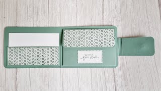 Tutorial Geldbeutel mit StampinUp Produkten Geld originell verpacken Gutscheinverpackung [upl. by Nesila]