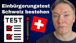 So bestehst du den Einbürgerungstest in der Schweiz  Fragen und Lösungen  auswandernschweizch [upl. by Eeldivad]