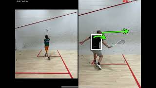 The High Backhand Volley in Squash Technique [upl. by Morten435]