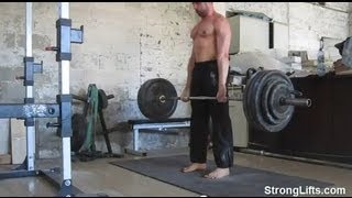 Mehdi From StrongLifts Deadlifting 400lb For Reps [upl. by Anippesuig]