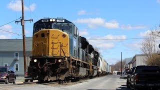 NS 11A Street Running with an Ex CSX SD80MAC leader [upl. by Nnairam]