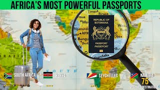 Top 10 Most Powerful Passports In Africa 2024 Comparism [upl. by Floss]