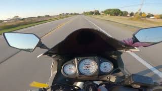 Top Speed on a Kawasaki Ninja 250R [upl. by Persons]