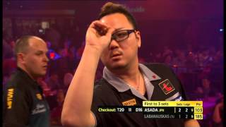 DartsBDO Champ2016Asada v Labanauskas Prelim [upl. by Etnoek]