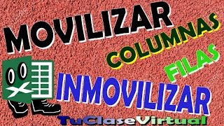 Movilizar e Inmovilizar Filas y Columnas en Excel 2016 Curso Básico [upl. by Stephie488]