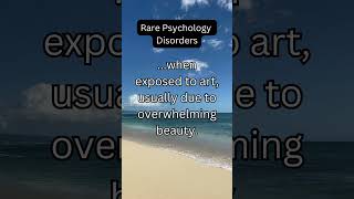 Rare Psychology DisordersStendhal Syndrome psychology didyouknow interestingfacts subscribe [upl. by Hedwiga]