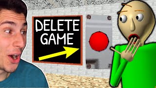 I Deleted Baldis Basics FOREVER [upl. by Cave]