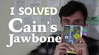 how I solved Cains Jawbone the TikTok murder mystery book [upl. by Mateusz]