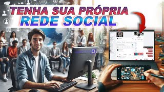 Como CRIAR uma REDE SOCIAL  Fácil e Atualizada [upl. by Leber]