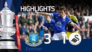 Everton vs Swansea City 31 FA Cup 5th Round goals amp highlights [upl. by Hornstein]