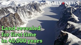 Baffin Island glacier melt unmasks land covered for 40000 years study [upl. by Englis]