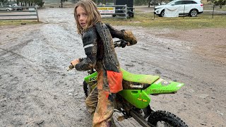 Trip to LOUEE Motorcross and enduro on my kx65 and a ktm50 sx HJDBC [upl. by Esac]