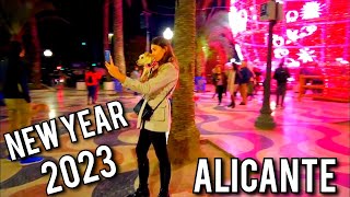 ALICANTE SPAIN🇪🇸 NEW YEAR 2023🎅 WALKING 4K [upl. by Alegnat507]