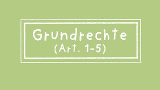 Grundrechte Art 1  5 [upl. by Weider]