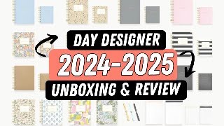 BIG REVEAL 20242025 Day Designer Planner amp Accessories Unboxing amp Review [upl. by Aiuqcaj]