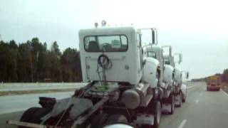 4 Brand New 2010 Peterbilt Trucks Being Delivered [upl. by Bohun]