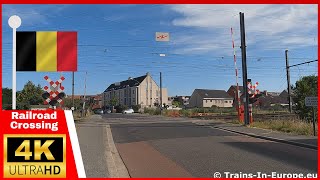 Railway crossing quotEkelstraatquot  Herentals Belgium 4K 60FPS [upl. by Rutter266]