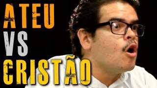 ATEU VS CRISTÃO  LIBERDADE E EXPRESSÃO [upl. by Fiertz]