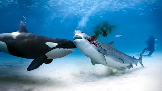 ORCA VS GREAT WHITE SHARK  Shark VS Killer Whale Amazing Comparison [upl. by Balch]